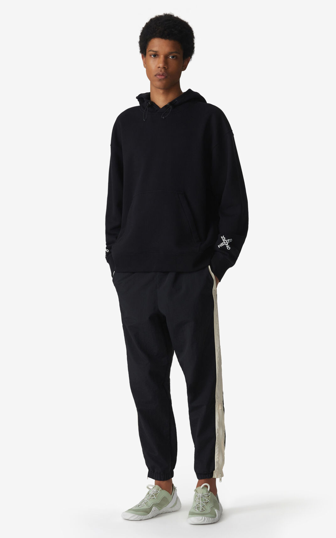 Sweat A Capuche Kenzo Homme Sport Triple X Noir FKGSC-2765